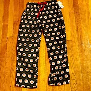Women’s Gray  Penguin Fleece Lounge Pants. Size M. NWT.